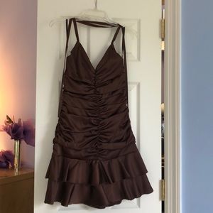 Brown cocktail dress. Size 4 but fits like a 2
